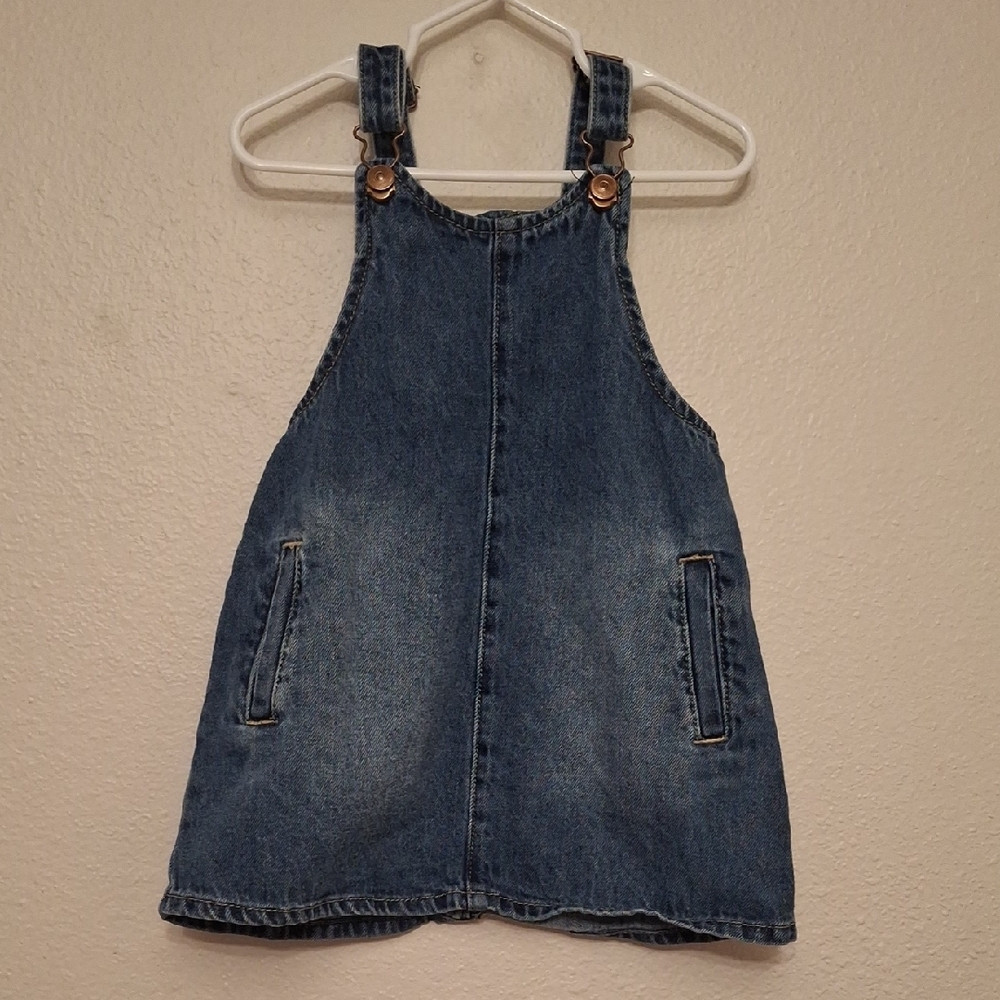Wonder Nation Kids Blue Denim Overall Dress